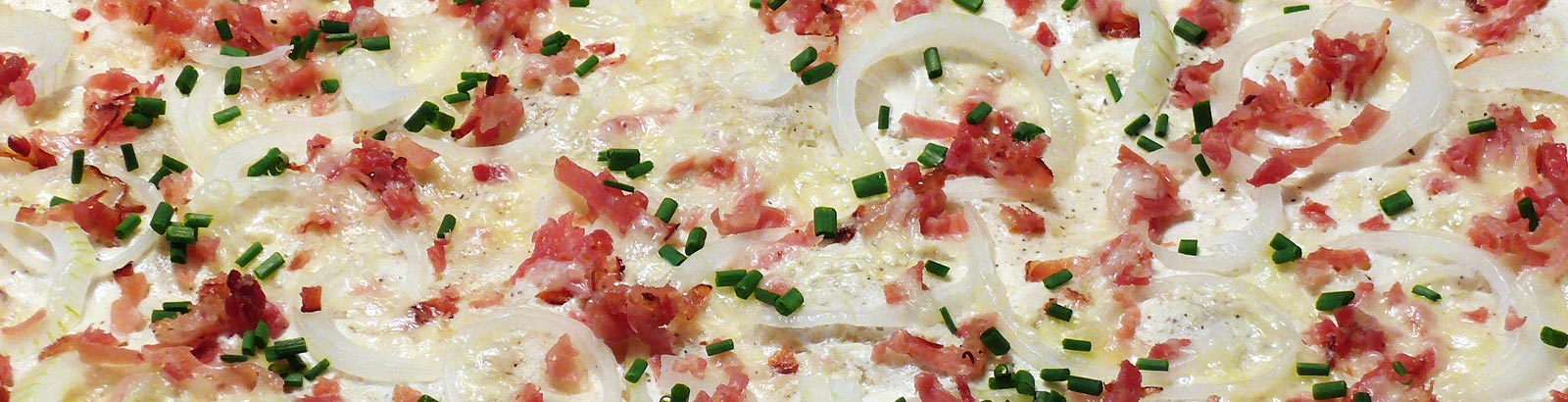 Foto: Flammkuchen mit Speck